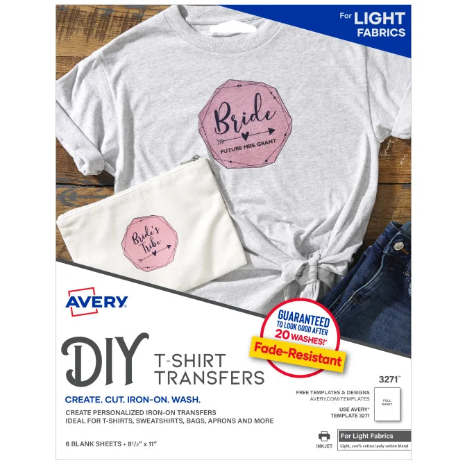 Avery Inkjet T-Shirt Transfer 3271