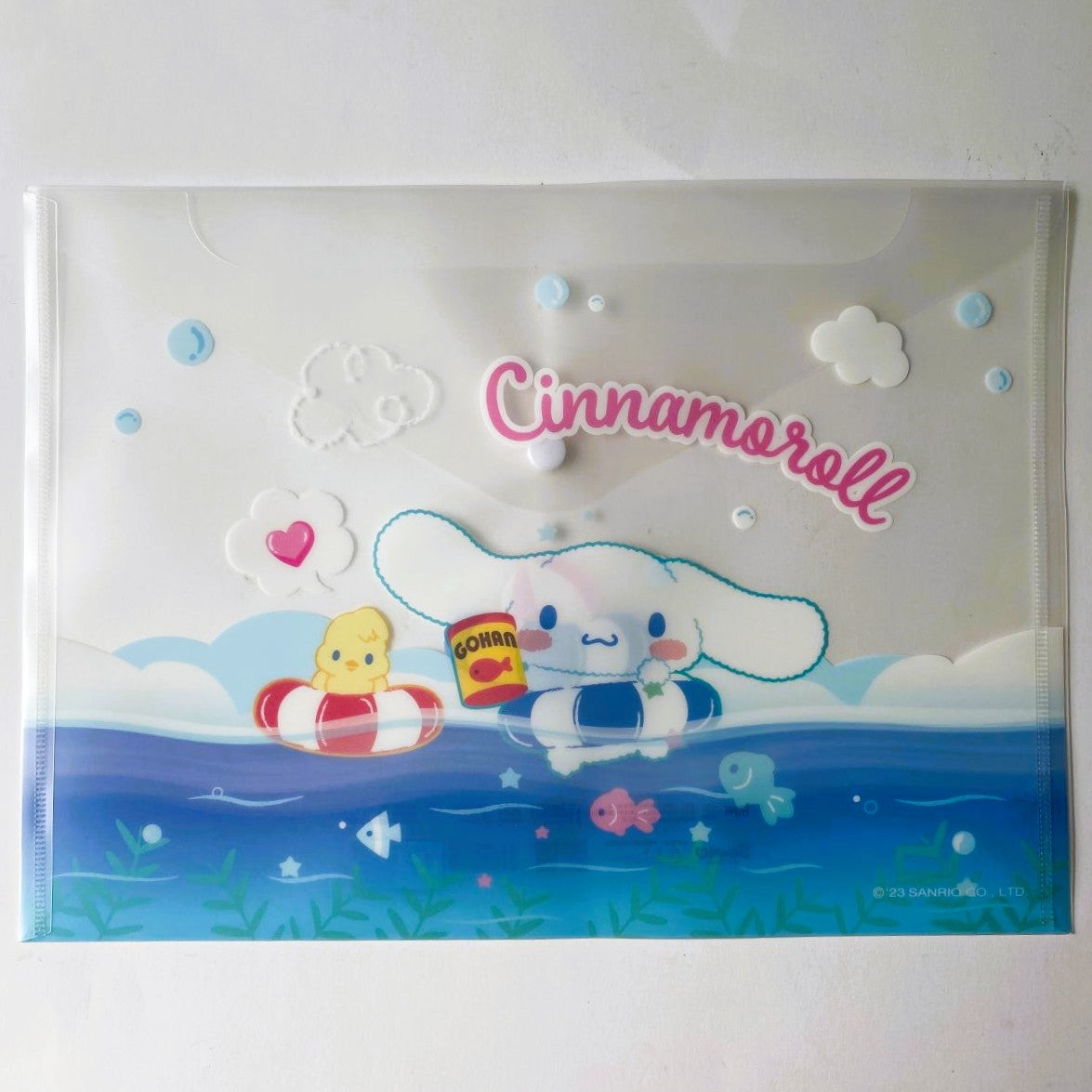 SANRIO A4 BUTTON FILE (CINNAMOROLL) MXHTWJD01-CN