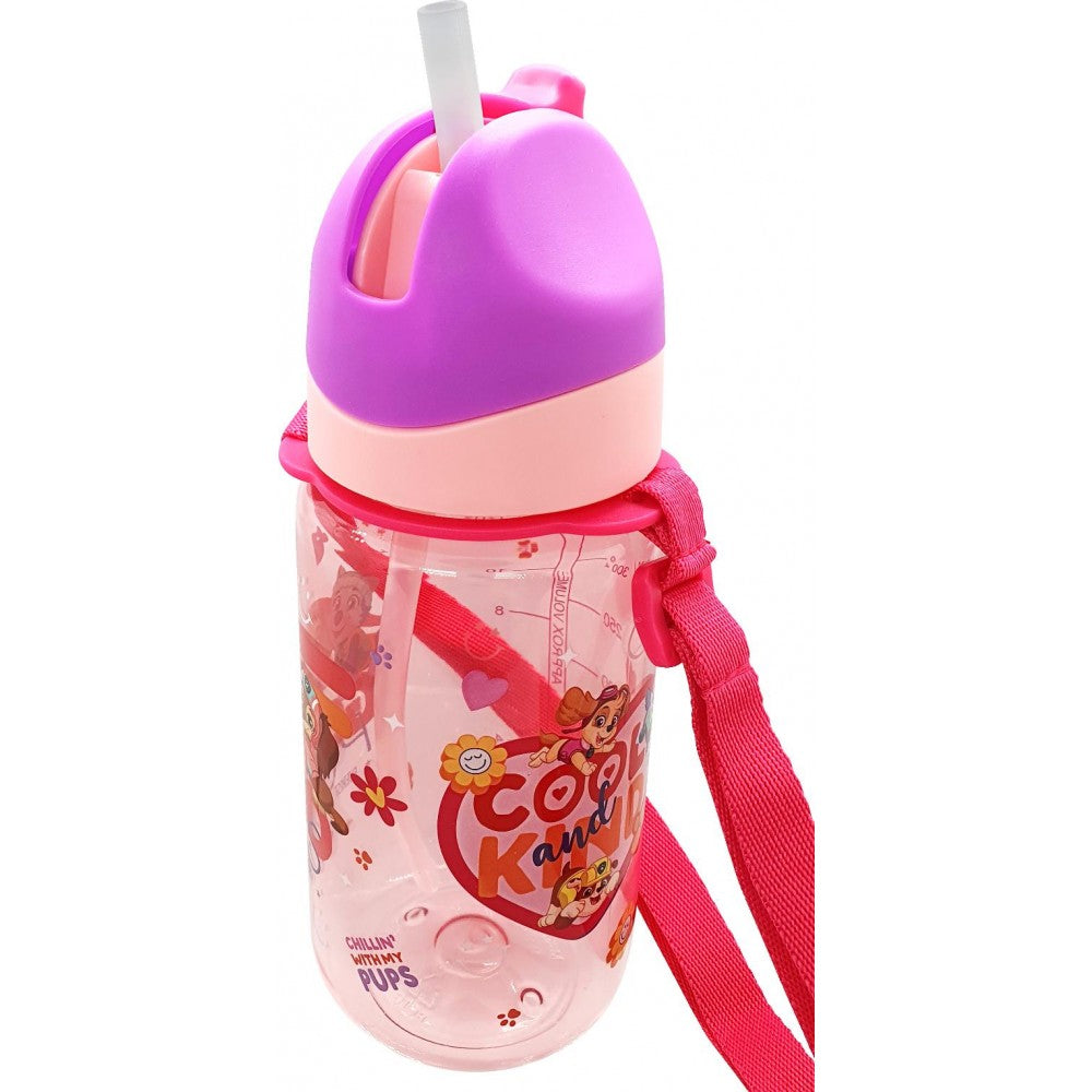 PAW PATROL WATER BOTTLE WITH STRAW 420ML COOL AND KIND