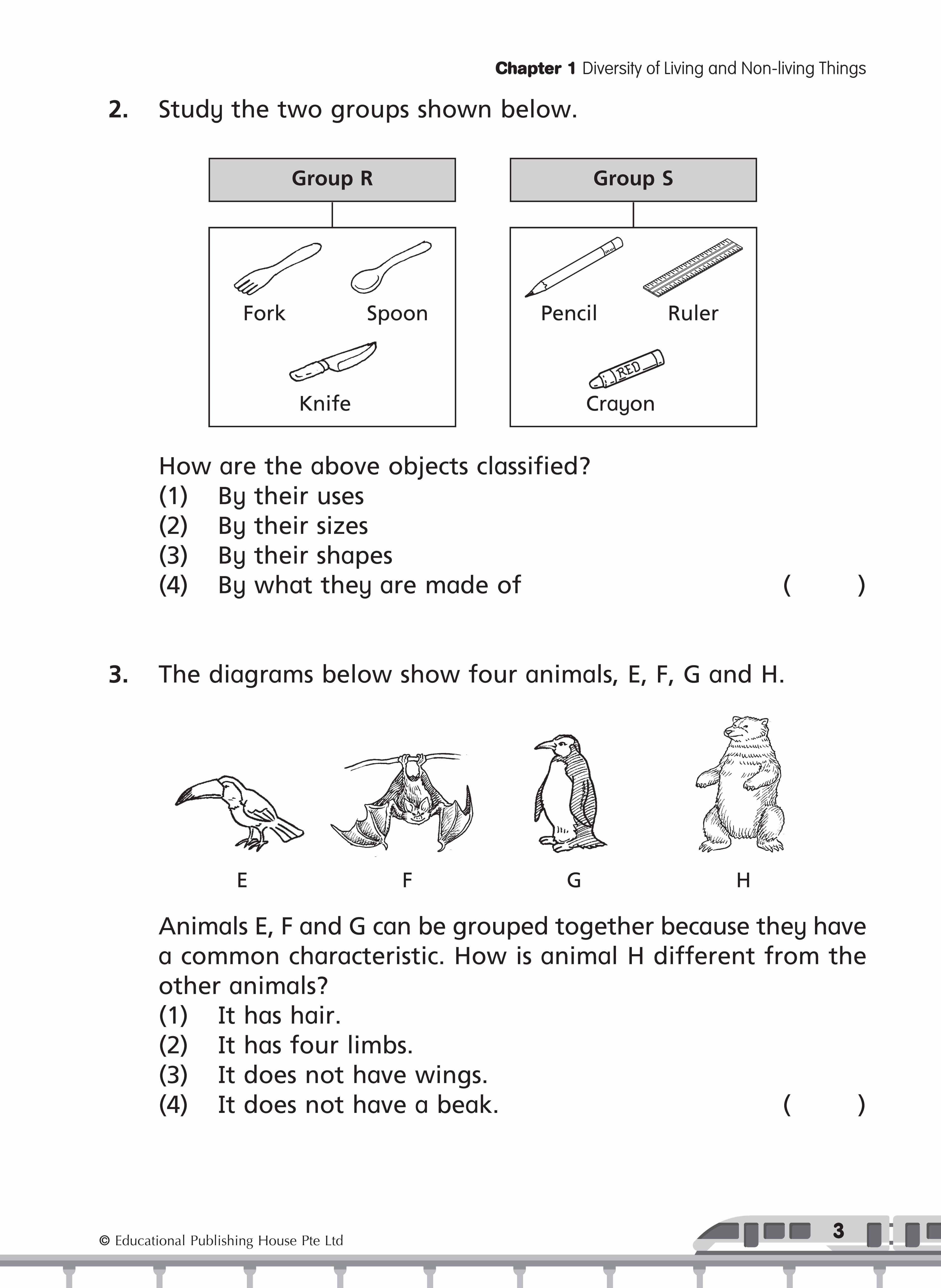 Primary 3 Science Commonly-Tested & Challenging Exam Questions