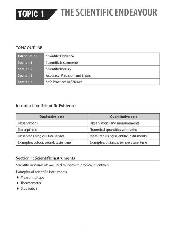 Complete Guide Secondary One Science