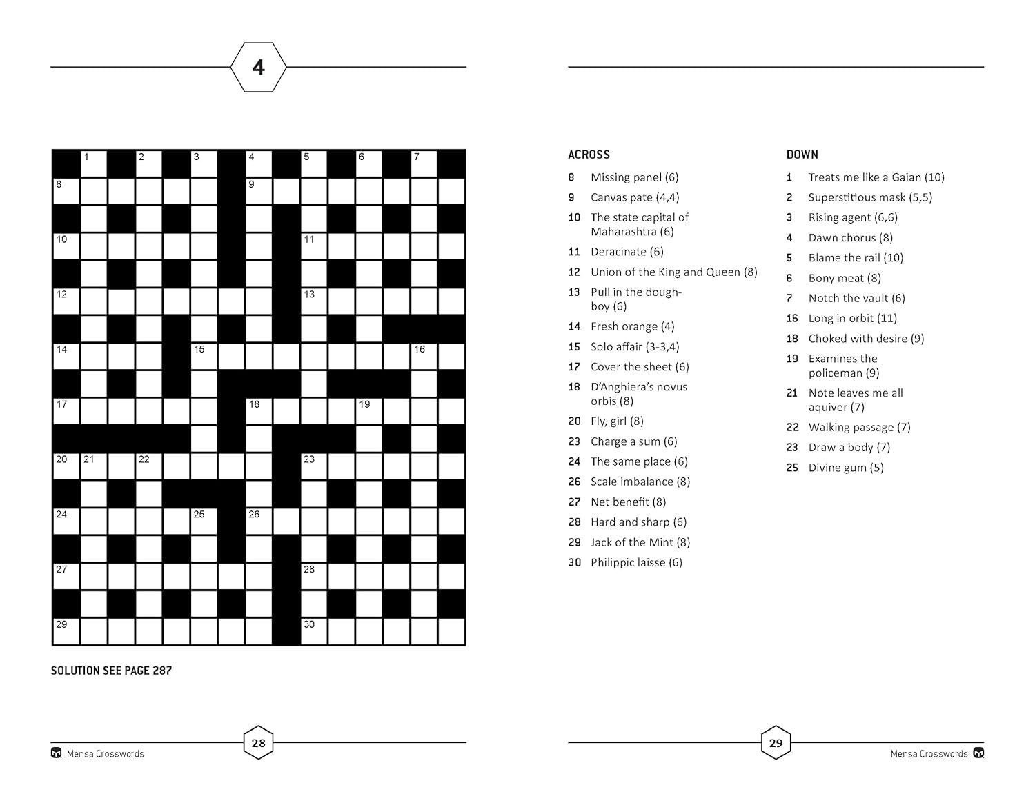 Mensa Crosswords: Test your word power with more than 100 puzzles