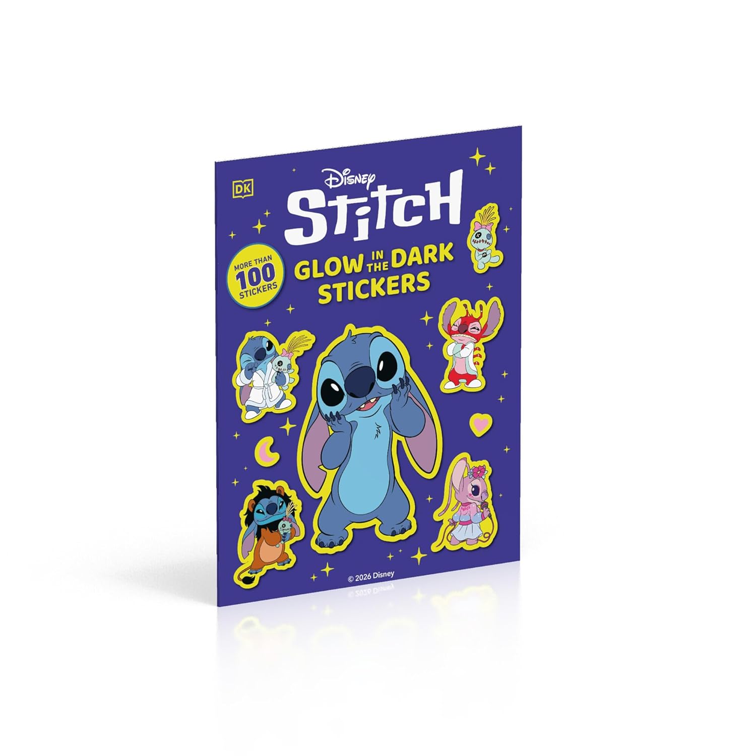 Disney Stitch Glow In The Dark Ultimate Sticker Book (Paperback)