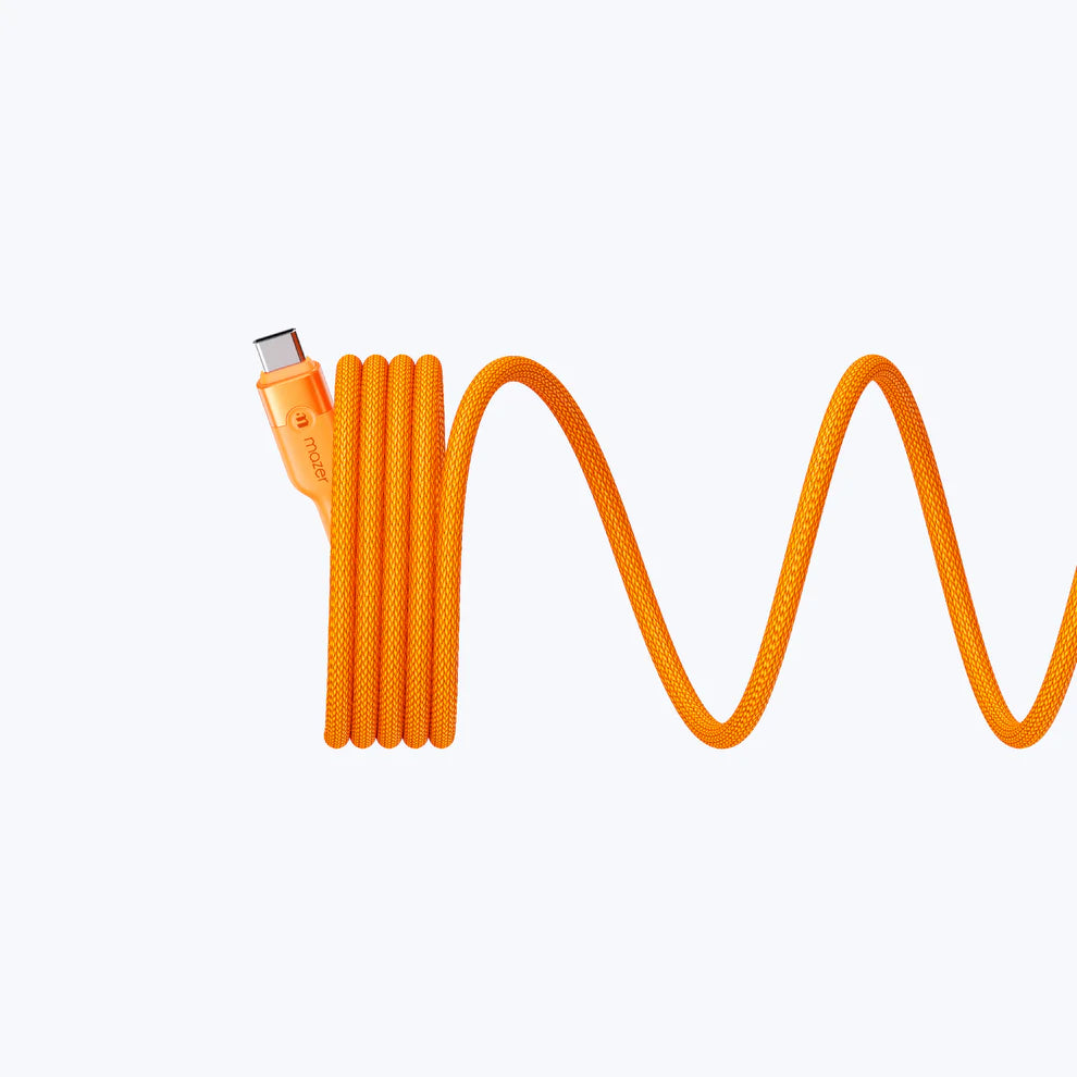 Mazer InfiniteLink Cobra2 240W USB C-C Magnetic Cable (1.25m) Orange