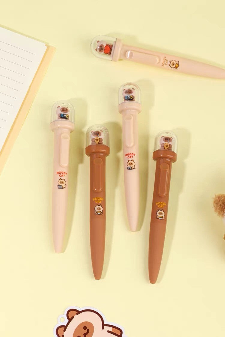 0.5mm Black Ink Doggy Cat Gel Pen – Assorted Design