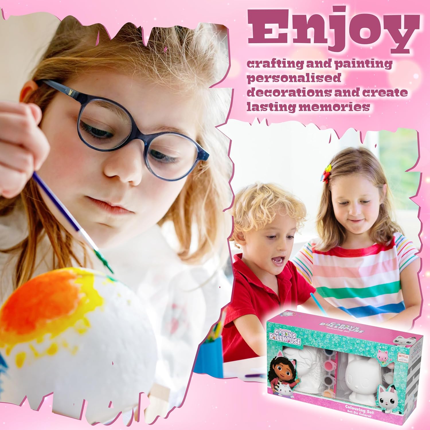 Gabby's Dollhouse Painting Kit with Figures for Painting