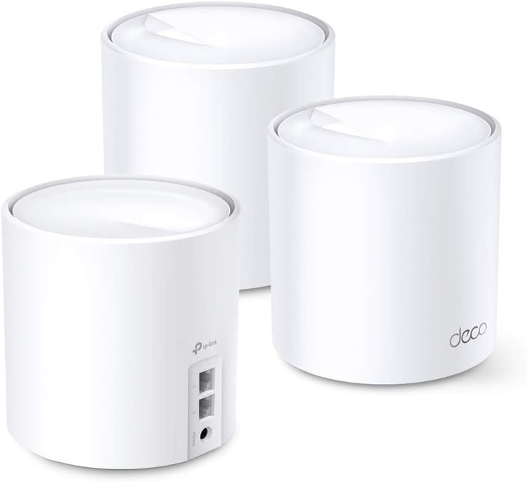 TP-Link Deco X20(3-pack) AX1800 Whole Home Mesh Wi-Fi System, White, Pack of 3