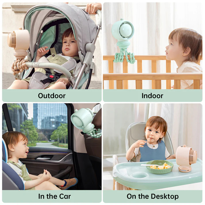 JisuLife Stroller Fan Life2S - Light Brown