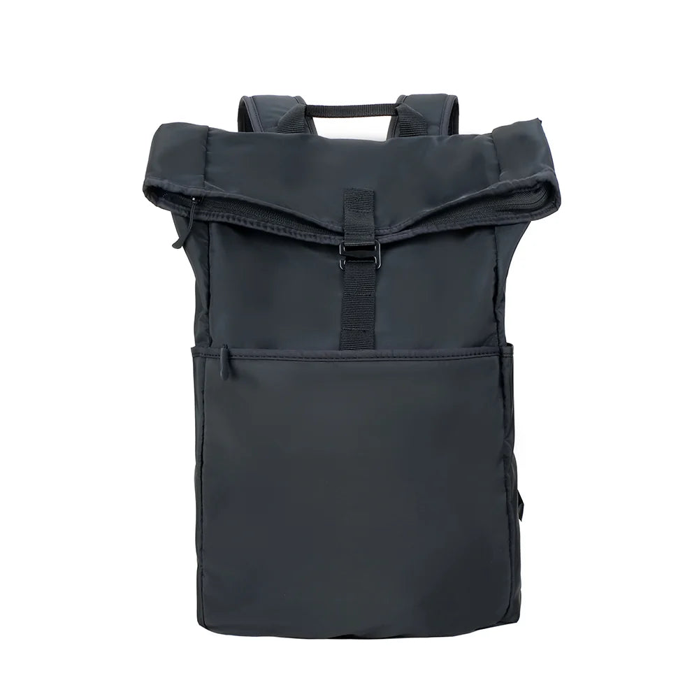 AGVA 14.1" Rollable Travel Laptop Backpack - Black