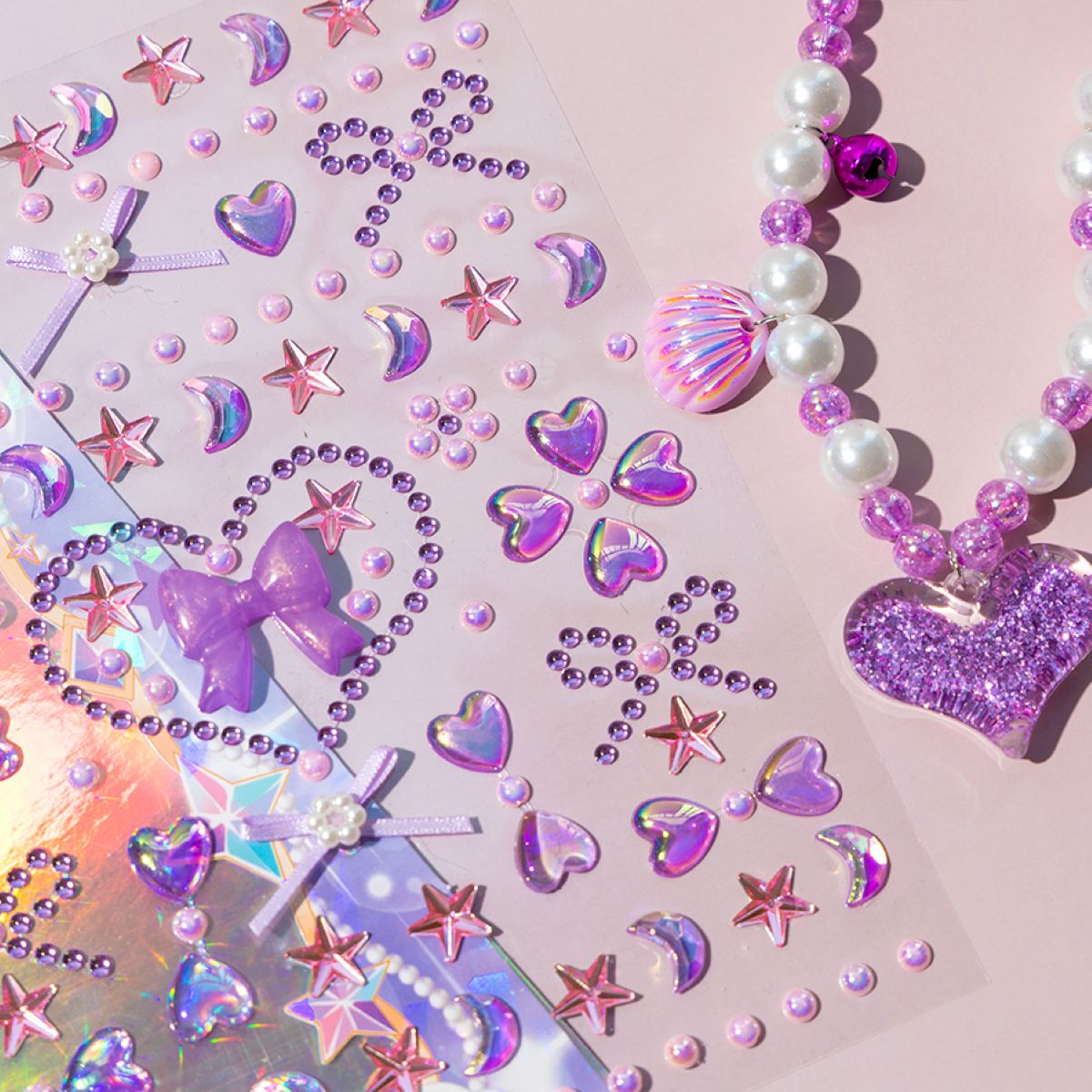 Diamond Sticker With Necklace Set YTPK1-3