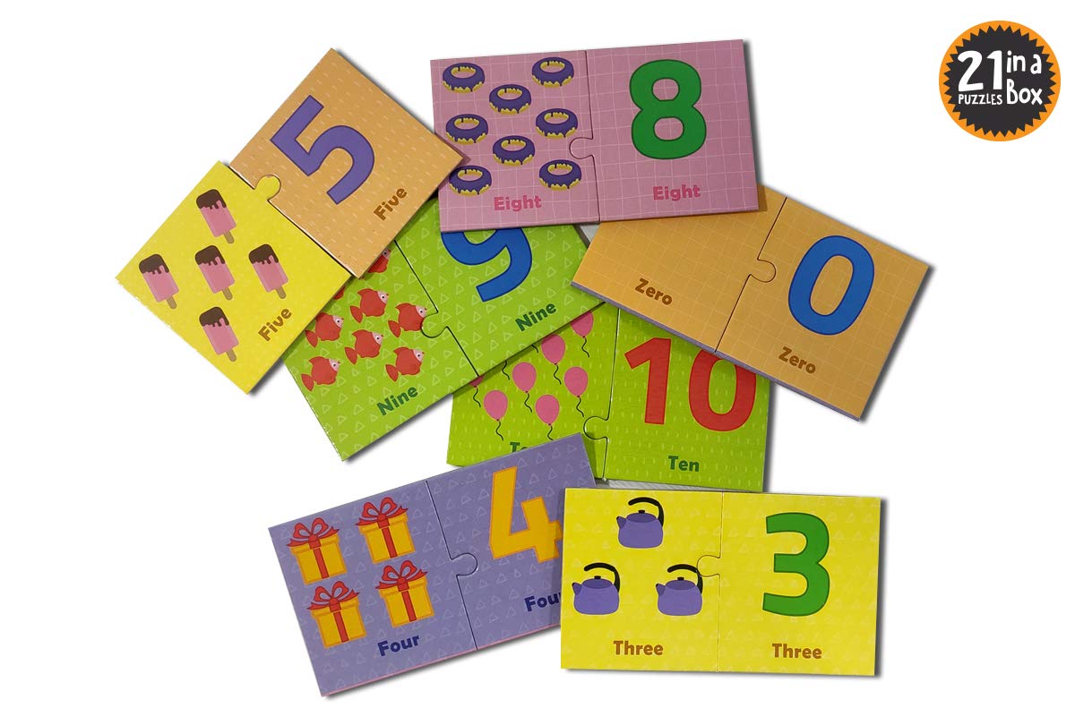 POPCORN GAMES AND PUZZLES NUMBERS 21 PUZZLES IN A BOX