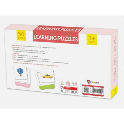 POPCORN GAMES AND PUZZLES LEARNING PUZZLES THINGS THAT MOVE