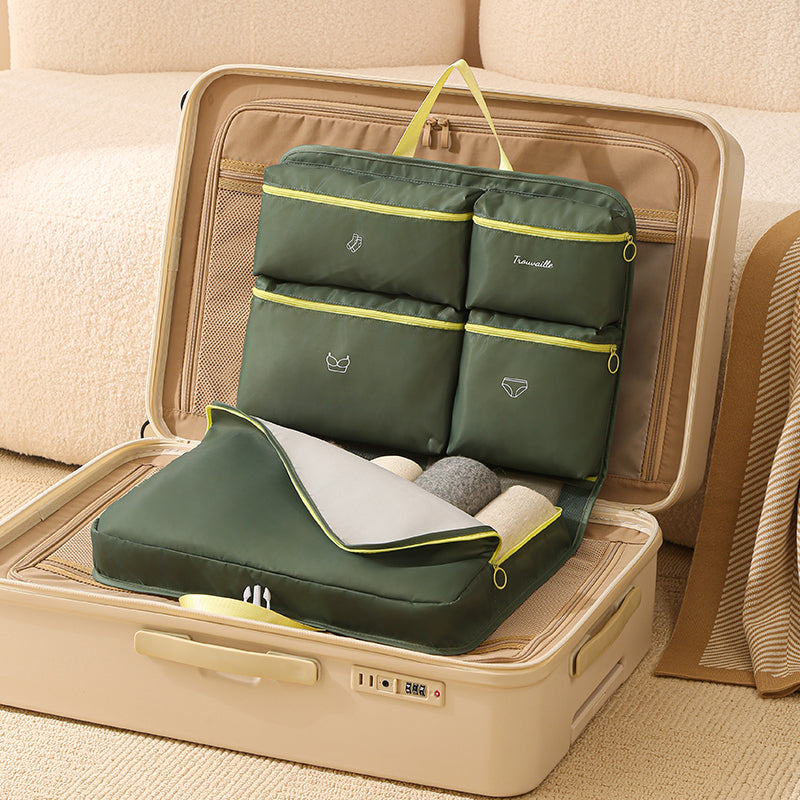 Foldable Travel Storage Bag with Multi Compartment
