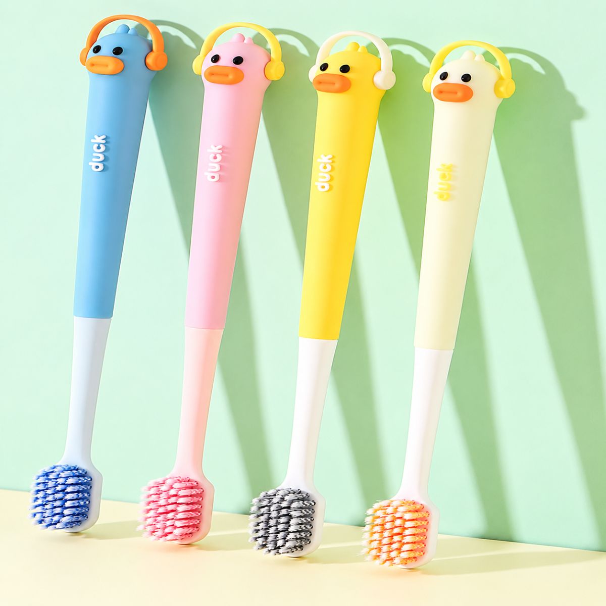  Duck Character Toothbrush - 4 Assorted Colour  