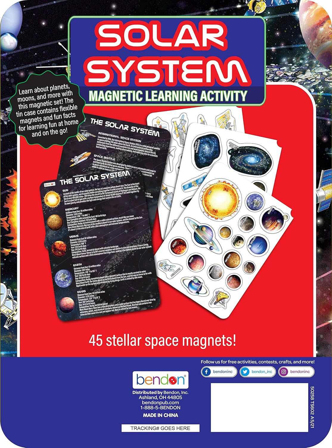 BENDON SOLAR SYSTEM SPACE MAGNET