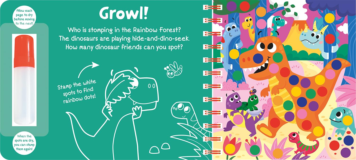 Rainbow Dots Dinosaurs (Rainbow Dots - Paint with Water Fun!)