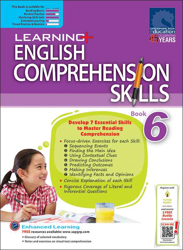 Primary 6 LEARNING+ ENGLISH COMPREHENSION SKILLS Book 6 - 4th Edition
