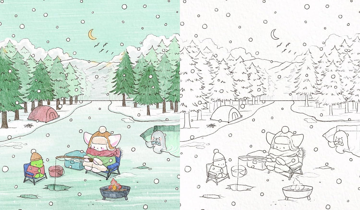Cute Four-Seasons Colouring: Book 1 (Sogumi the Fennec Fox) Paperback