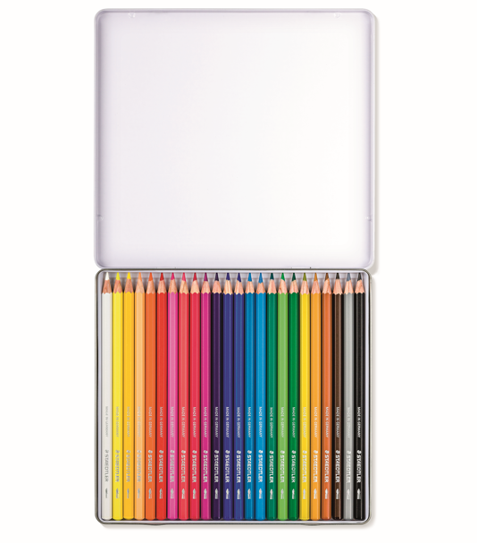 STAEDTLER DJ WATERCOLOUR PENCILS 24L