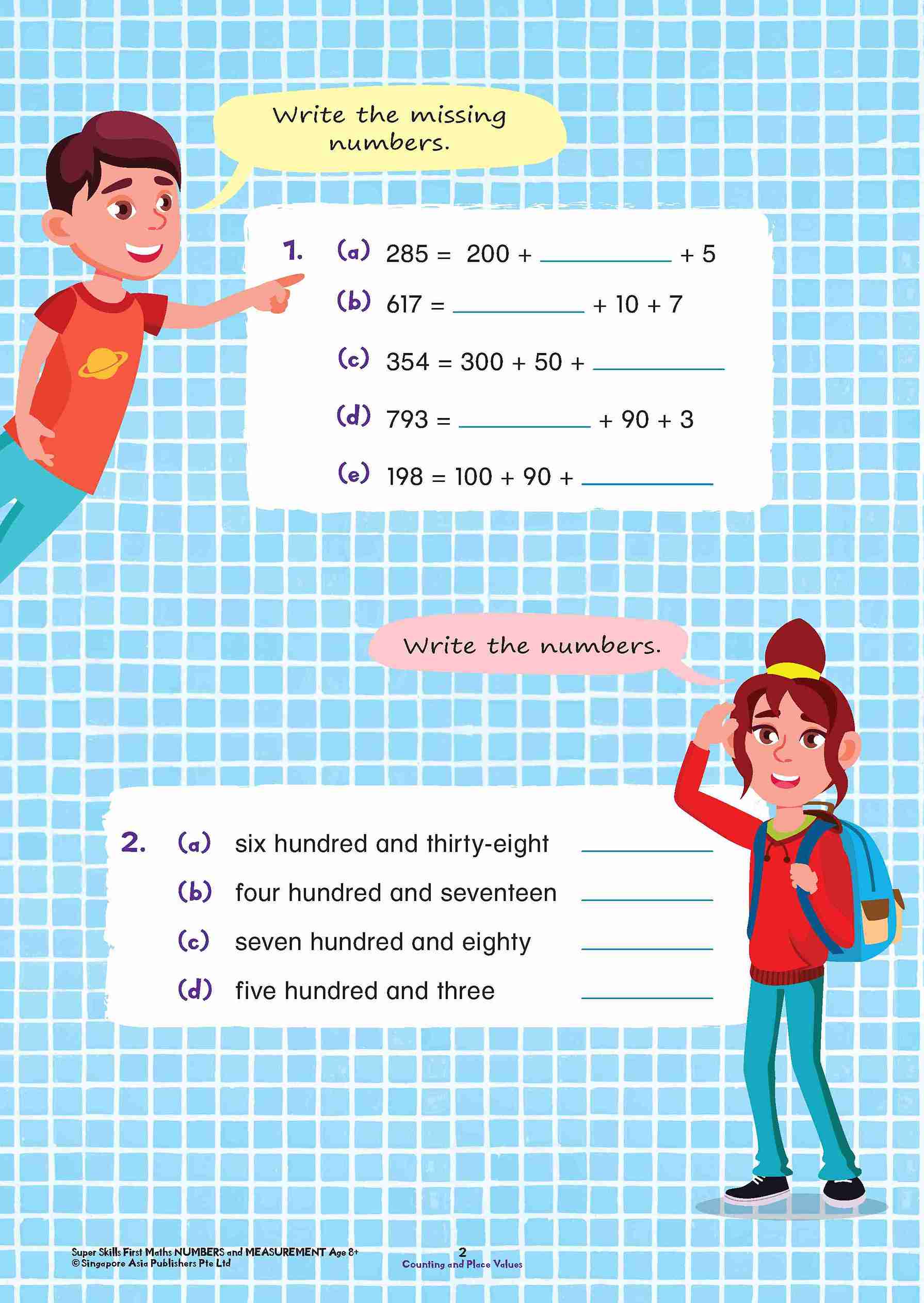 Primary 2 Super Skills First Maths NUMBERS AND MEASUREMENT Age 8+ Years