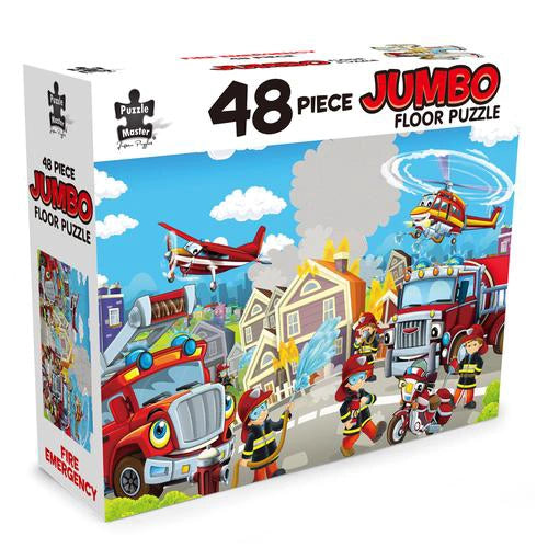 PUZZLE MASTER 48 PIECE JUMBO FLOOR PUZZLE FIRE EMERGENCY
