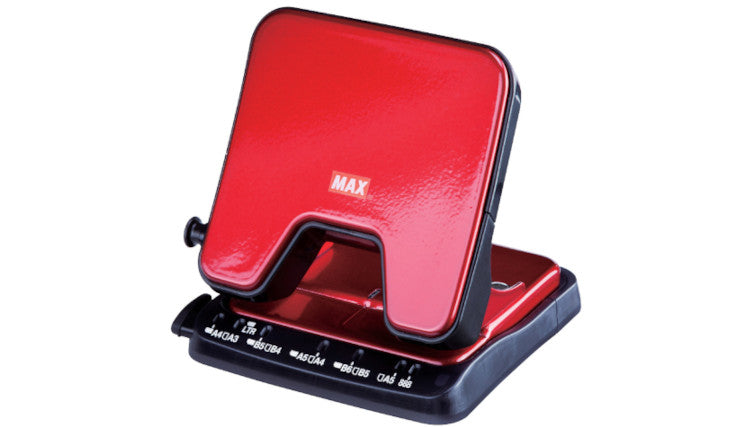MAX DP-35T Light Effort 2-Hole Paper Punch, RED