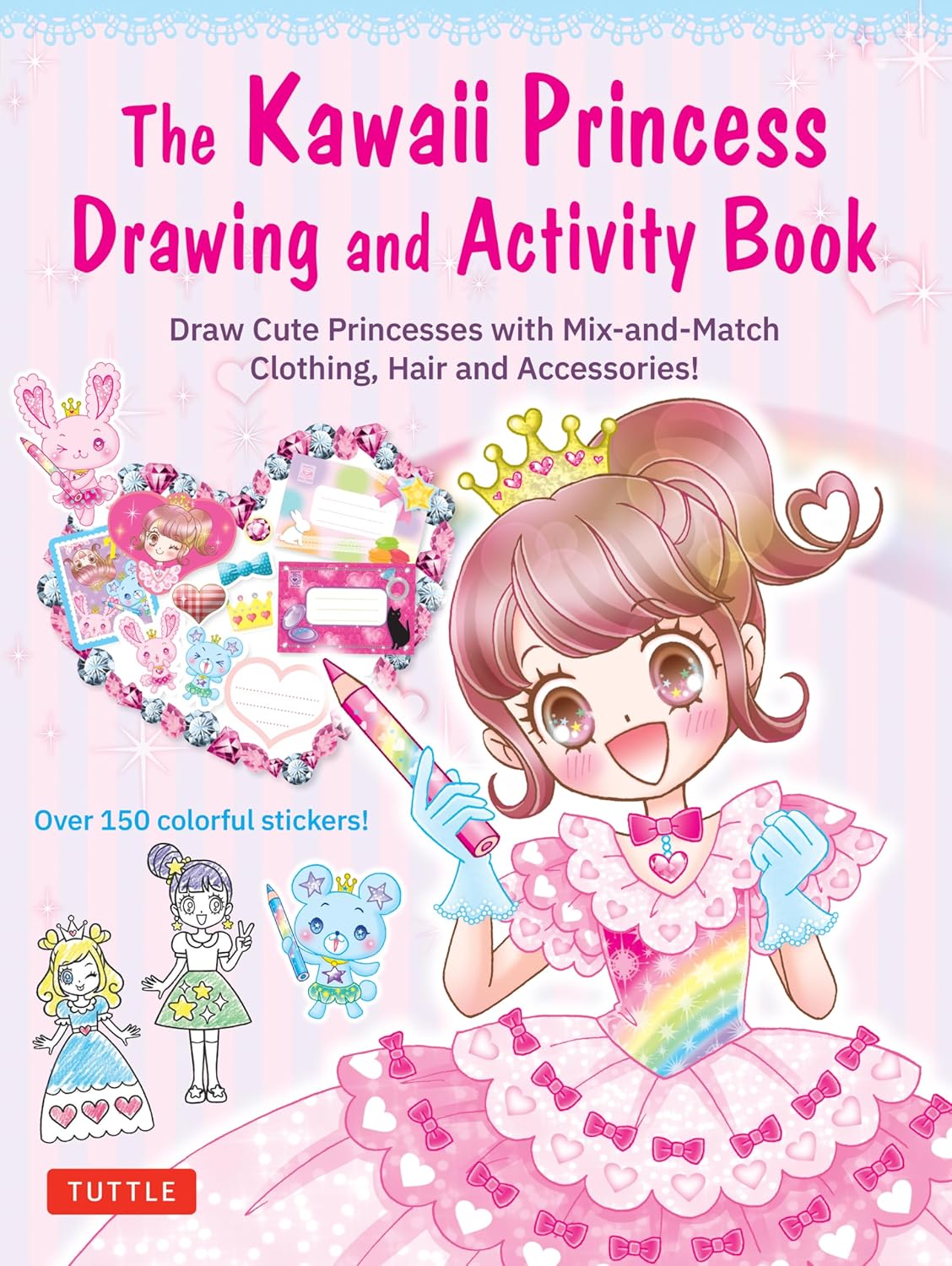 Kawaii Princess Drawing Book (Paperback – Sticker Book)