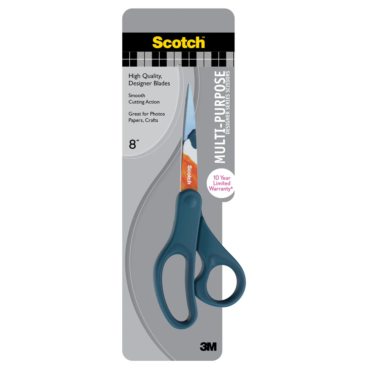 Scotch® 1428-PA Designer Multi-Purpose 8” Scissors