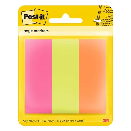 Post-it® 671-3AN 50SHT Page Markers, 1x3"