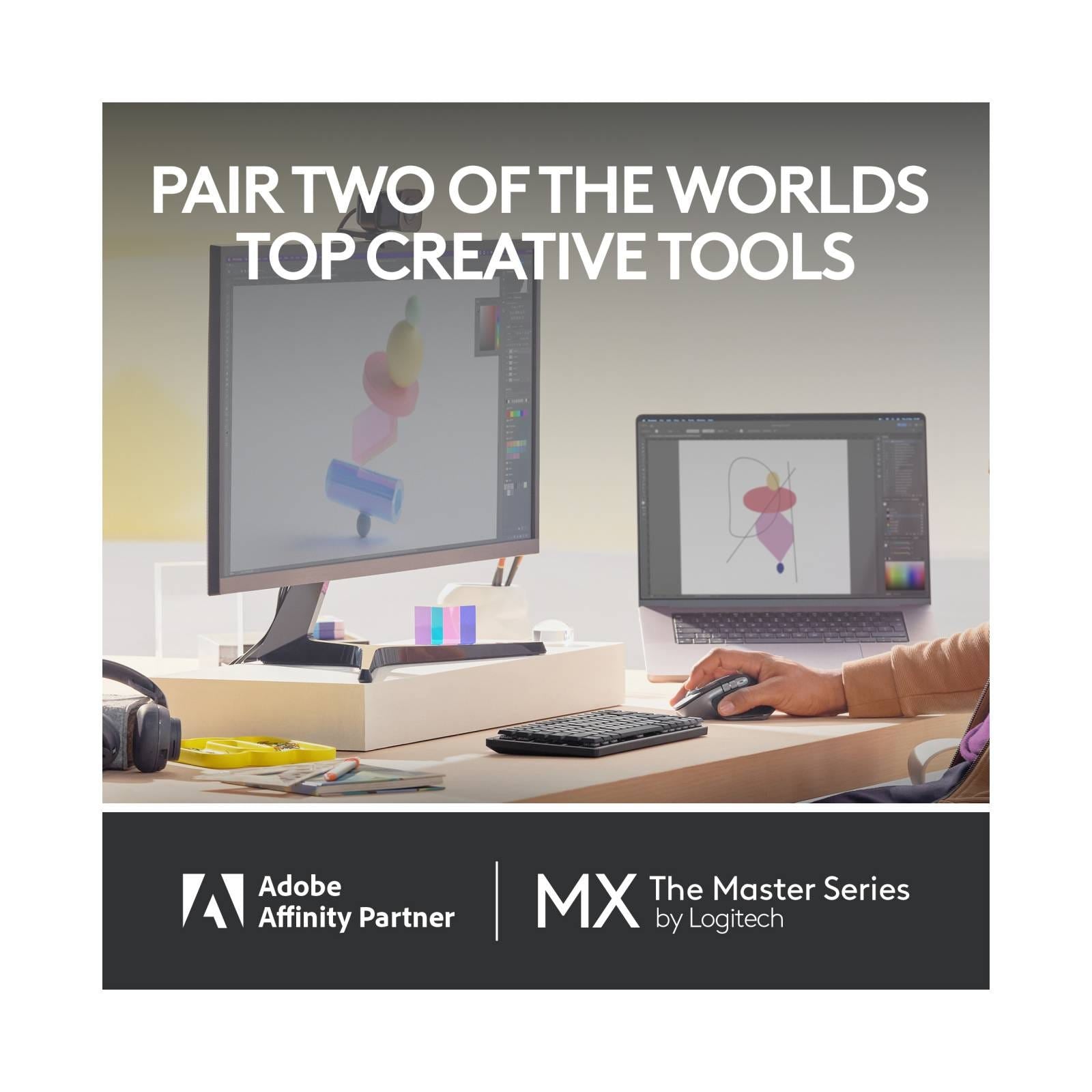 Logitech MX Master 3s Wireless Mouse for Mac - Pale Grey