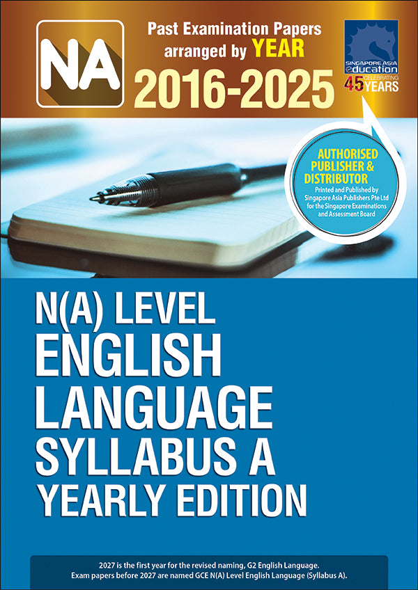  N(A)-Level English Language YE (2016-2025)