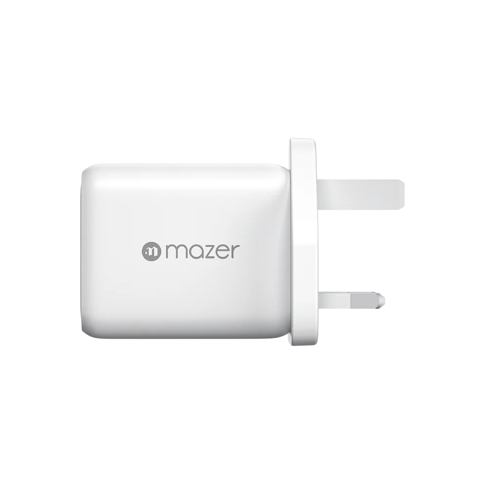 Mazer M-G65W-V5UK GaNPrestige 65W GaN Wall Charger 2C1A  - White