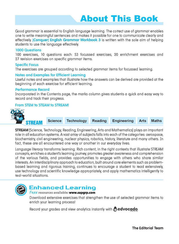 Primary 3 Conquer English Grammar Workbook 3-7th Edition