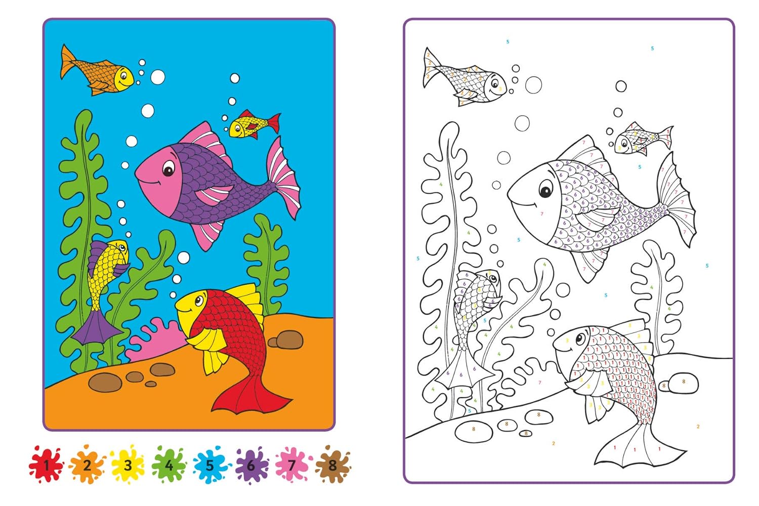 Bumper Junior Art Book, Colour By Numbers (Paperback)