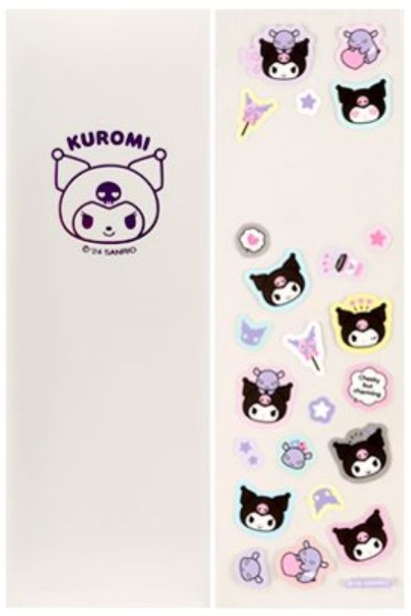 Sanrio Kuromi Pencil Case With Sticker