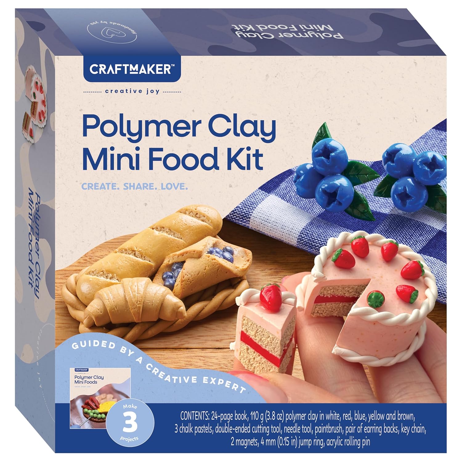 Craft Maker Polymer Clay Mini Food Kit