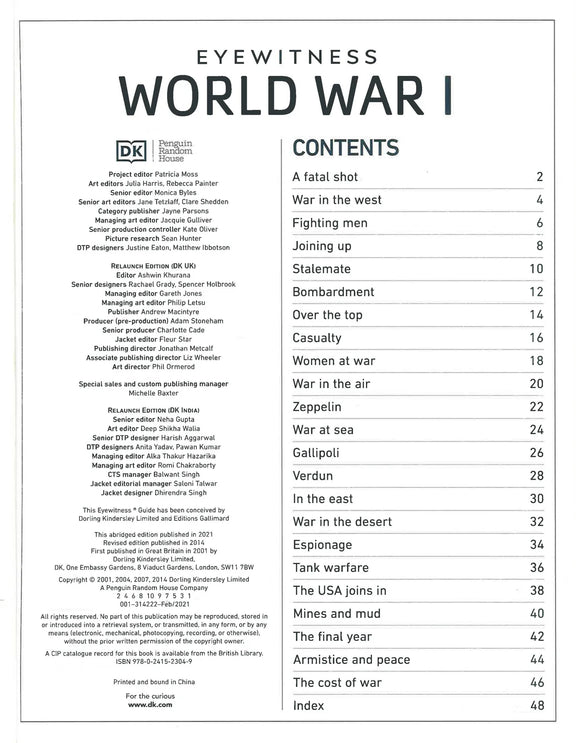 DK Eyewitness: World War I