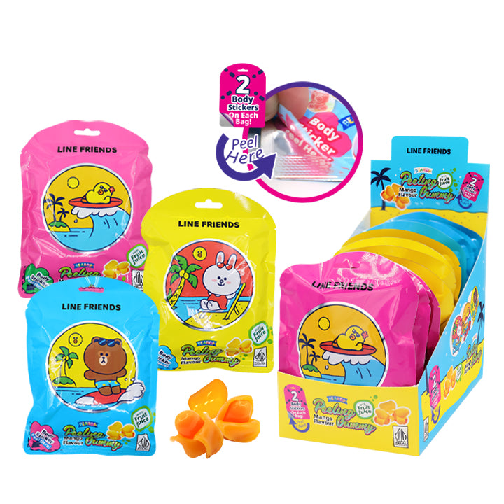 LINE FRIENDS PEEL MANGO/JW 3D GUMMY 55G