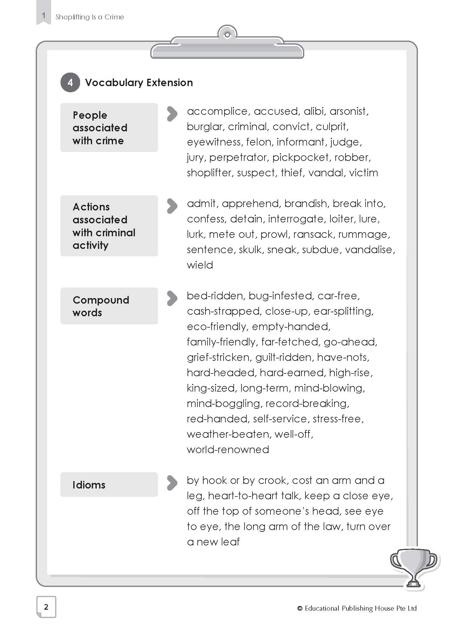 Primary 6 Champion in English Vocabulary