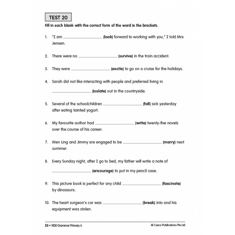 Primary 6 1000 Grammar - Revised Edition