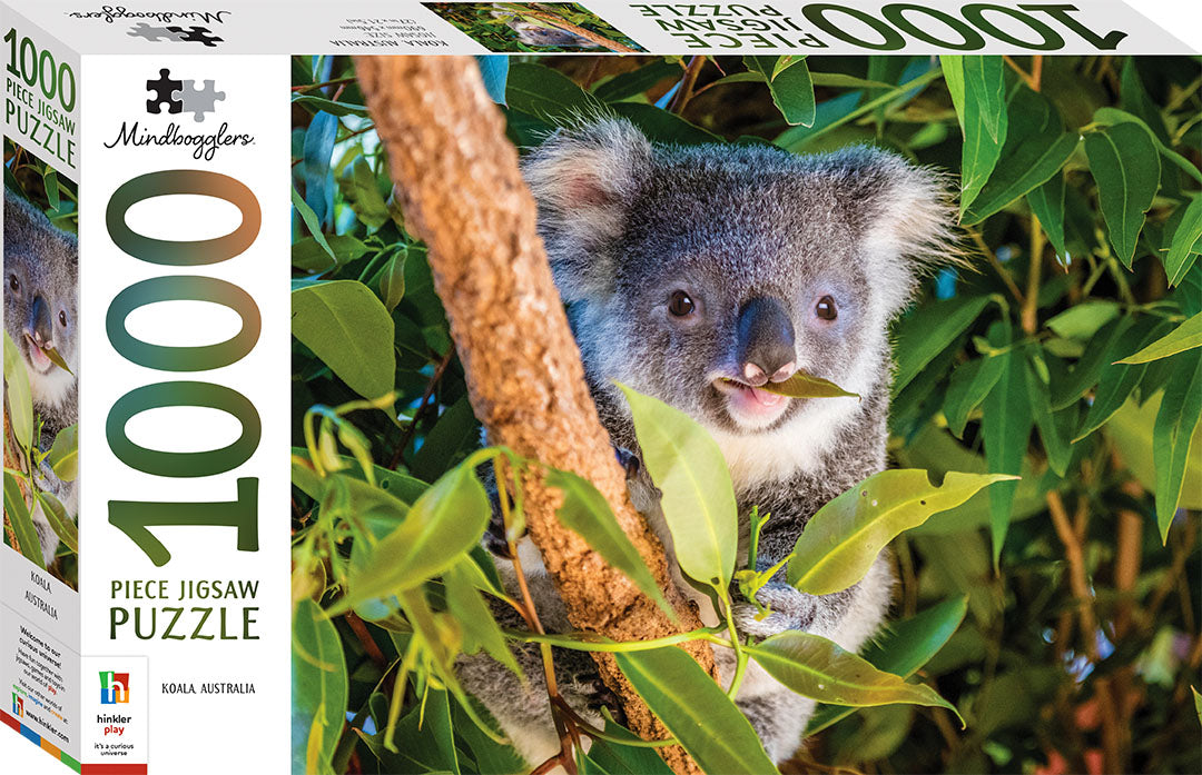 HINKLER MINDBOGGLERS 1000 PIECE JIGSAW PUZZLE KOALA AUSTRALIA