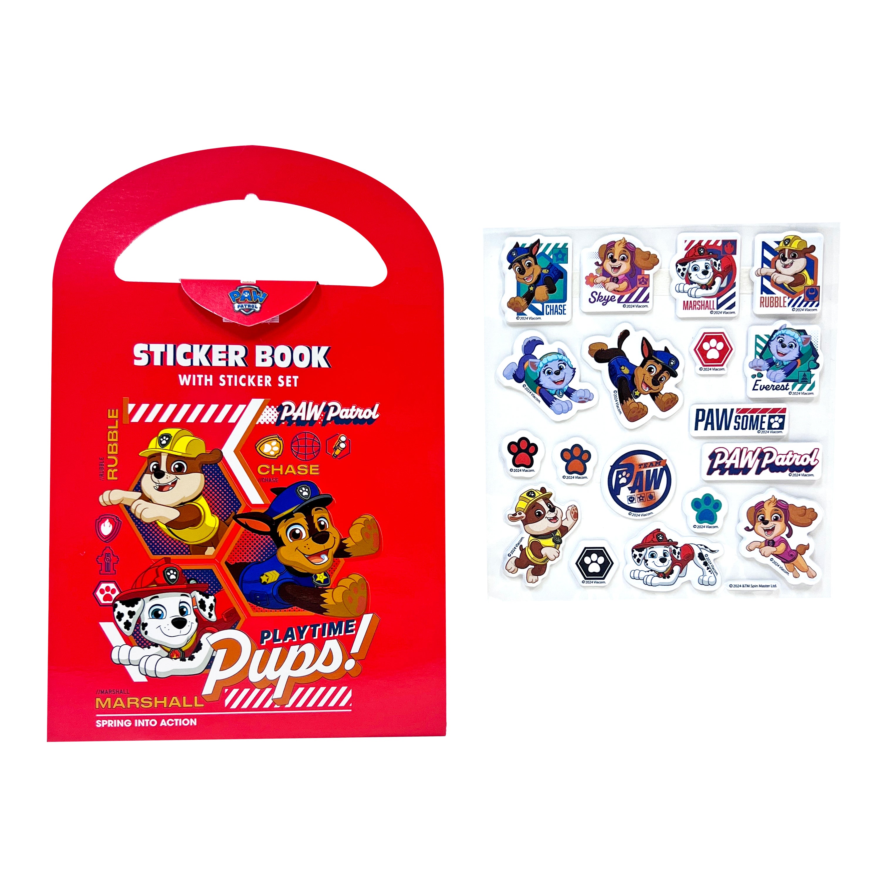 PAW PATROL STICKER BOOK WITH STICKER SET-PLAYTIME PUPS