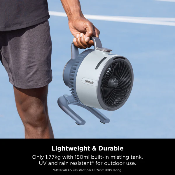 Shark FlexBreeze HydroGo™ Portable Misting Fan - FA050SM - Blue