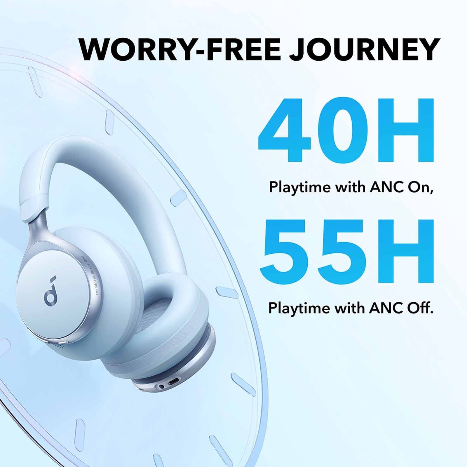 Soundcore by Anker Space One Noise Cancelling Headphones - Black