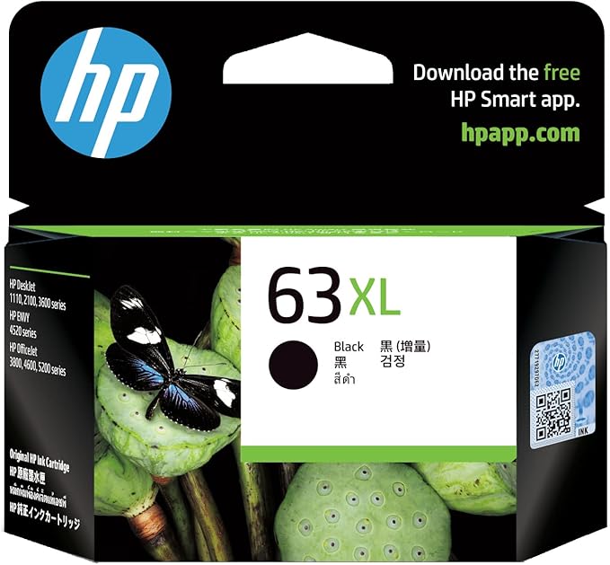 HP 63XL Ink Cartridge F6U64AA – Black Ink