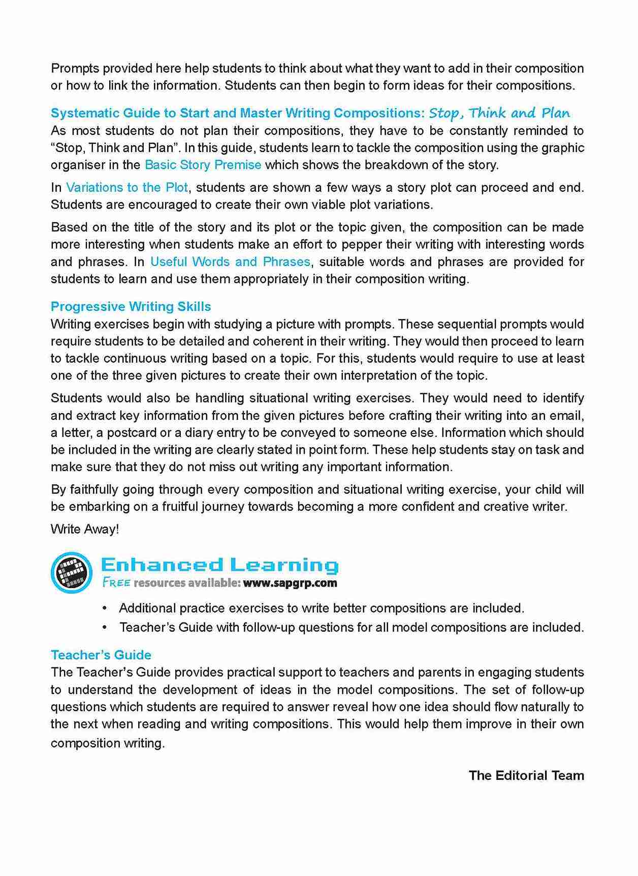 Primary 6 LEARNING+ English Write on Track! PICTURE COMPOSITIONS Book 6 -2nd Edition