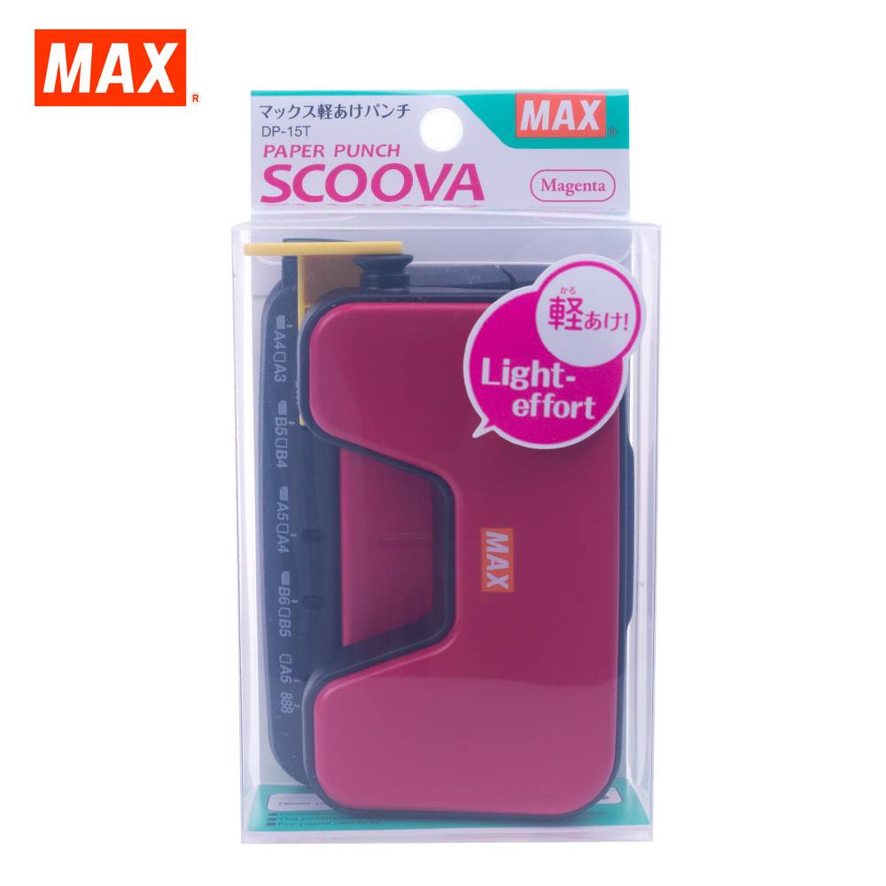 MAX 2-HOLE PAPER PUNCH DP-15T LIGHT EFFORT