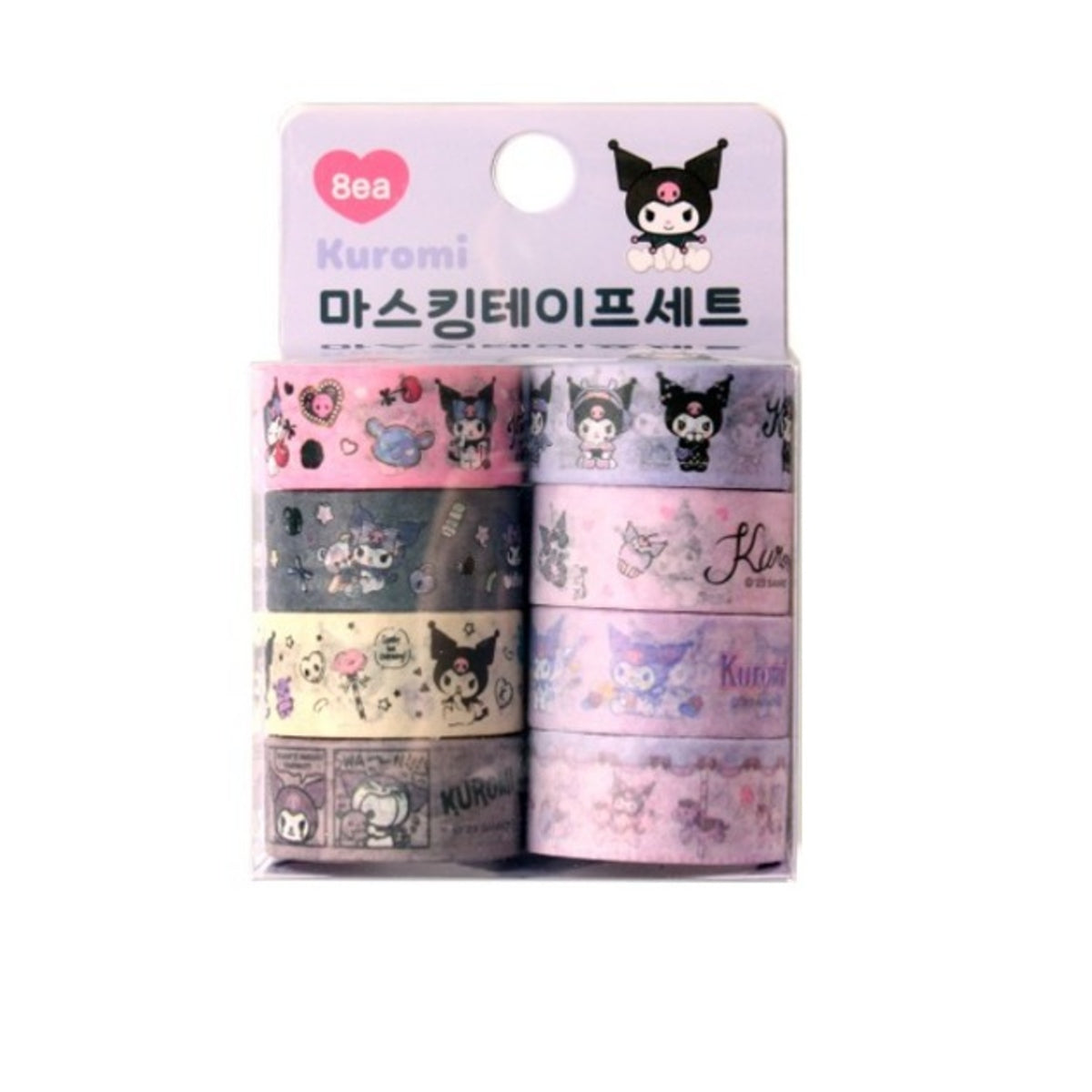 Sanrio Kuromi Masking Tape 8's Set