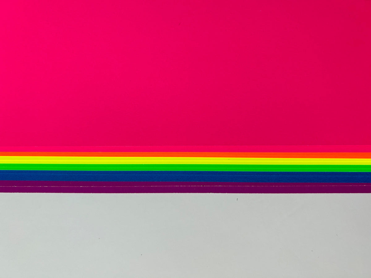 POP Artz Flourscent Card A4 200GSM 12'S