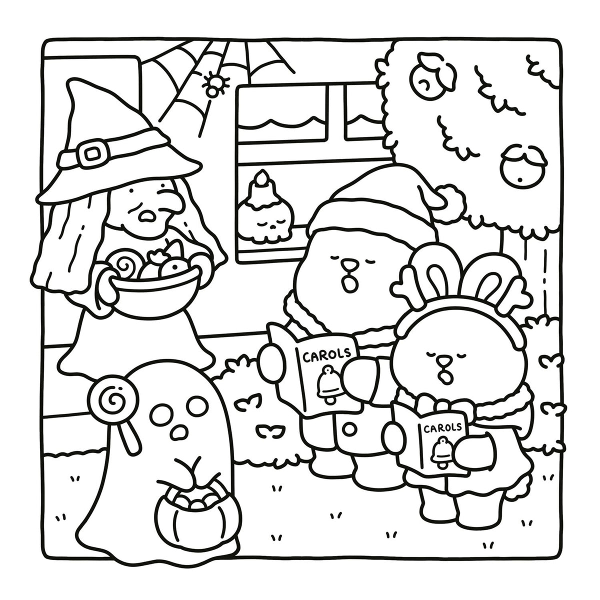 Silly Christmas: Cosy and Funny Colouring Book for All Ages (Paperback)